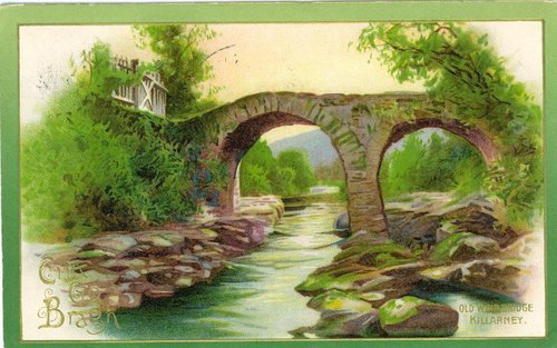 Victorian Old Weir Bridge Killarney Greeting Card