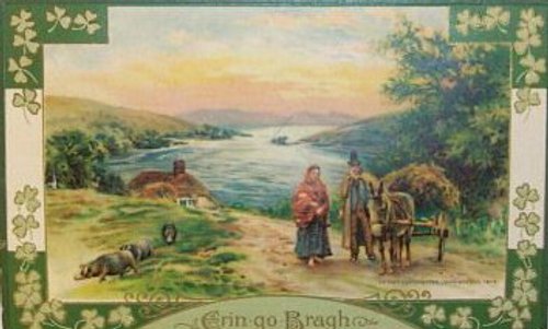 Victorian Rural Landscape Greeting Card | Erin go Bragh
