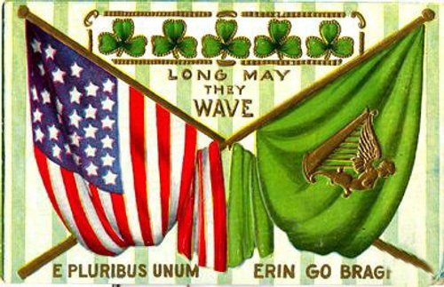 Vintage Irish-American St. Patrick's Day Greeting Card, Early 1900s