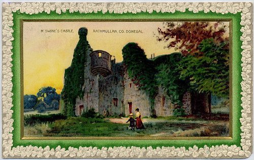 M'Swine's Castle Rathmullan Donegal Ireland Vintage Greeting Card